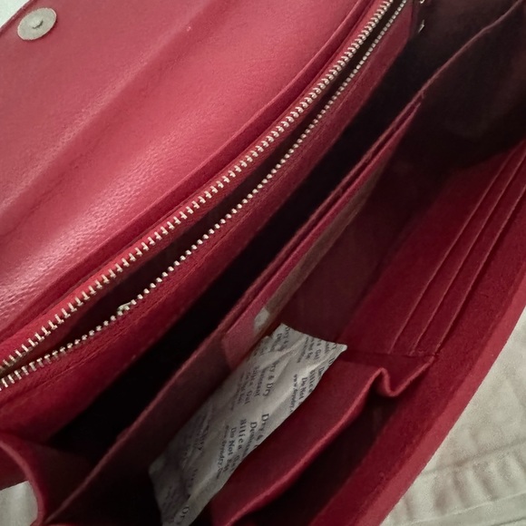 Handmade genuine galuchat (stingray leather) and python skin red handbag - Picture 6 of 10